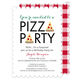 White Pizza Party Invitations Image 6 of 7